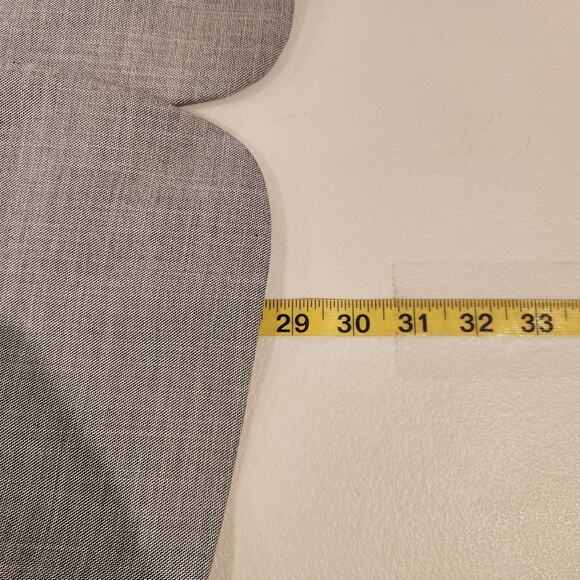 Talbots Womens Gray Tailored Sharkskin Blazer Bootcut Pants Suit Size 12/14 - Picture 6 of 16